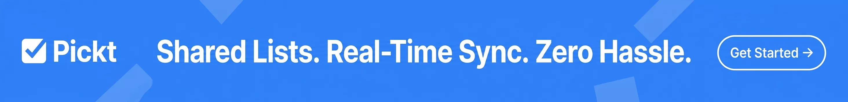 Picktフィード内バナー — Telegram用の共同買い物リストアプリ